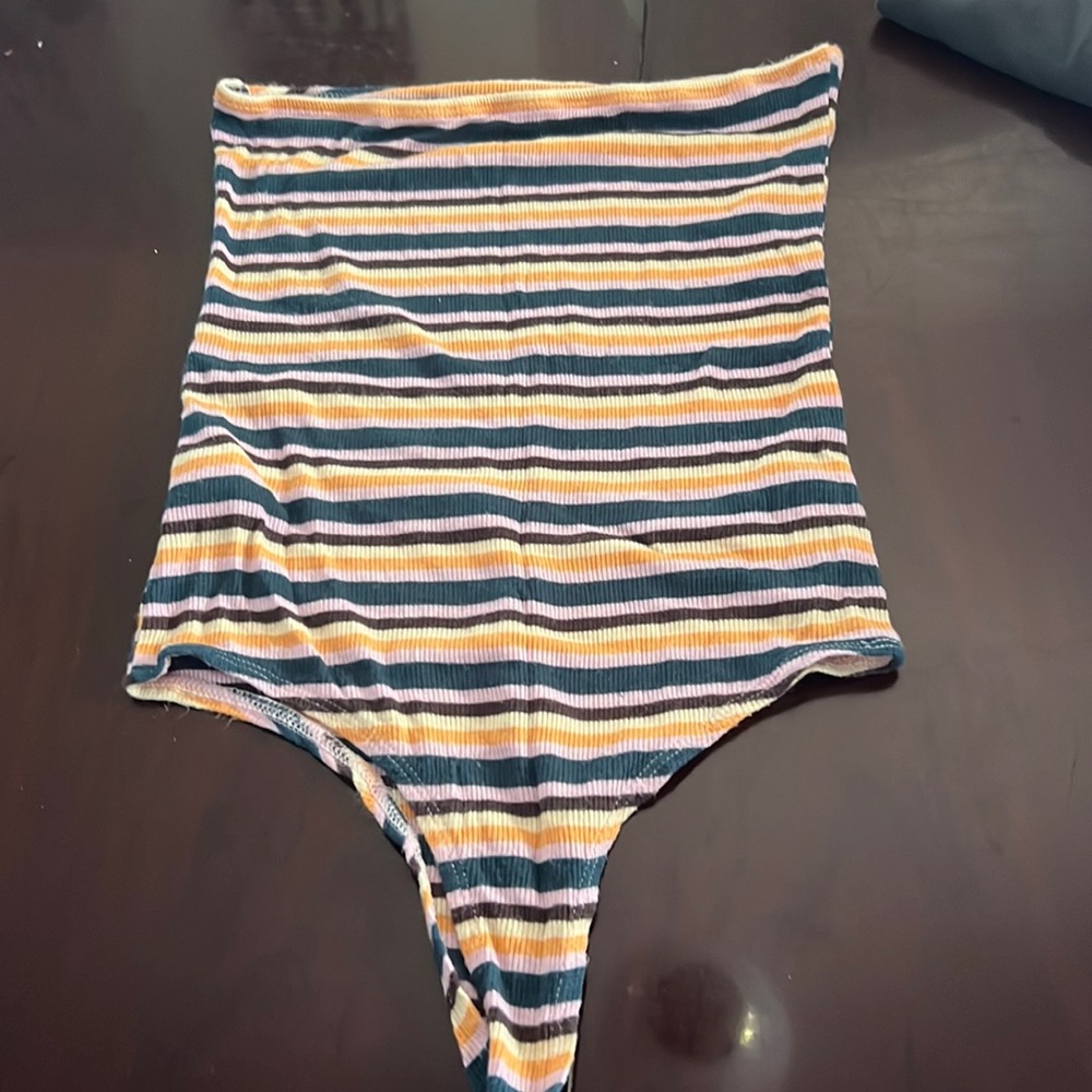 Pacsun striped bodysuit